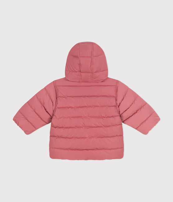 Babies' Fleece Lined Puffer Jacket ROSEWOOD pink