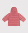 Babies' Fleece Lined Puffer Jacket ROSEWOOD pink
