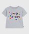 Children's short-sleeved printed T-shirt FUMEE CHINE grey