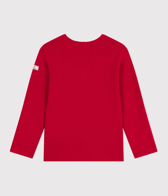 Children's wool and cotton jumper POMPEI red