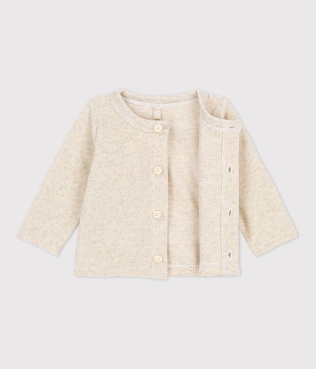 Cotton Velour Cardigan MONTELIMAR CHINE