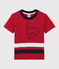 Boys' Short-Sleeved Cotton T-Shirt TERKUIT red