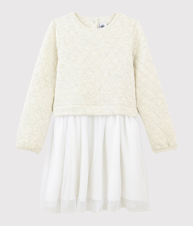 Girls' Long-Sleeved Dress beige