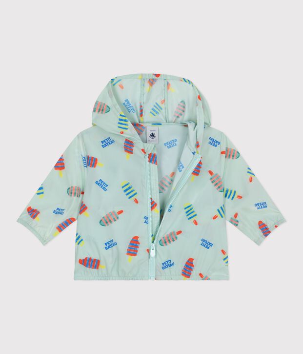 Babies' ultra-lightweight windbreaker blue/multicolor