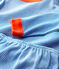 Boys' Pinstriped Cotton Pyjamas RUISSEAU blue/MARSHMALLOW white