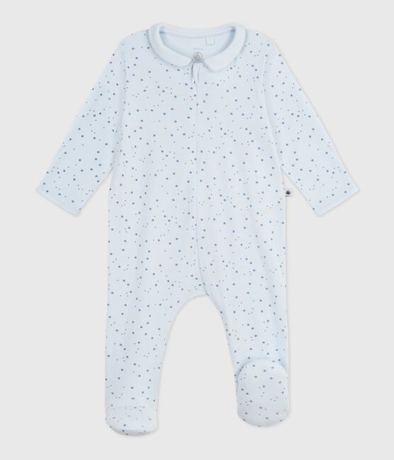 Babies' star printed cotton pyjama suit with a collar FRAICHEUR /ADRIATIC