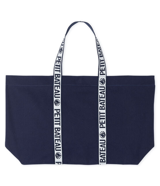 Logo Tote Bag SMOKING blue
