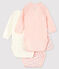 Babies' Long-sleeved Wrapover Organic Cotton Bodysuits - 3-Pack variante 1
