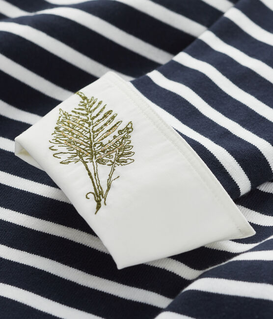 Petit Bateau x Deyrolle Women's Dress SMOKING blue/MARSHMALLOW white