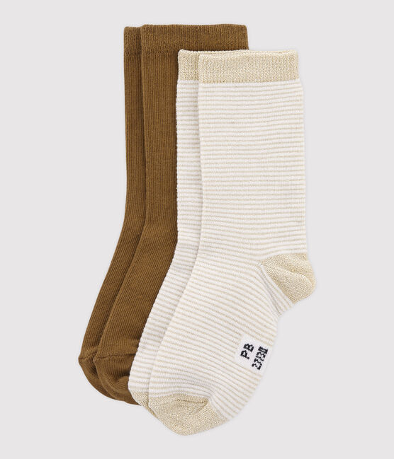 Set of 2 pairs of socks, coloured and striped variante 1