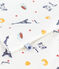 Children's short Paris print cotton pyjamas MARSHMALLOW white/MULTICO white