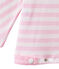 Women's striped long-sleeve tee BABYLONE pink/MARSHMALLOW white