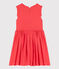 Girls' Sleeveless Linen Dress JUPITER orange