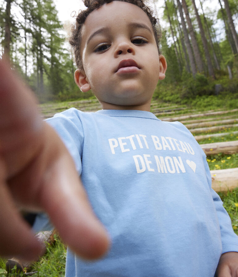 Babies' Long-Sleeved Jersey T-Shirt blue