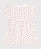 Babies' Fleece Dress/Bodysuit MARSHMALLOW white/PEPS red