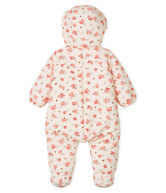 Baby Girls' Print Microfibre Snowsuit FLEUR pink/MULTICO white