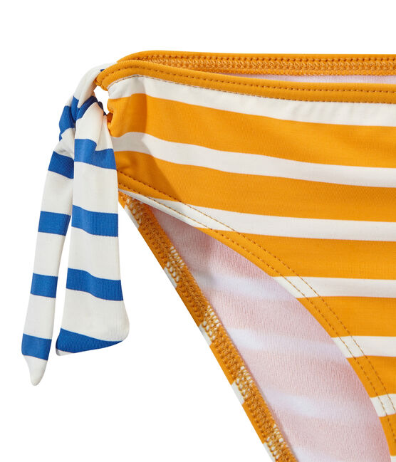 Girl's two-piece swimsuit FUSION orange/MARSHMALLOW white