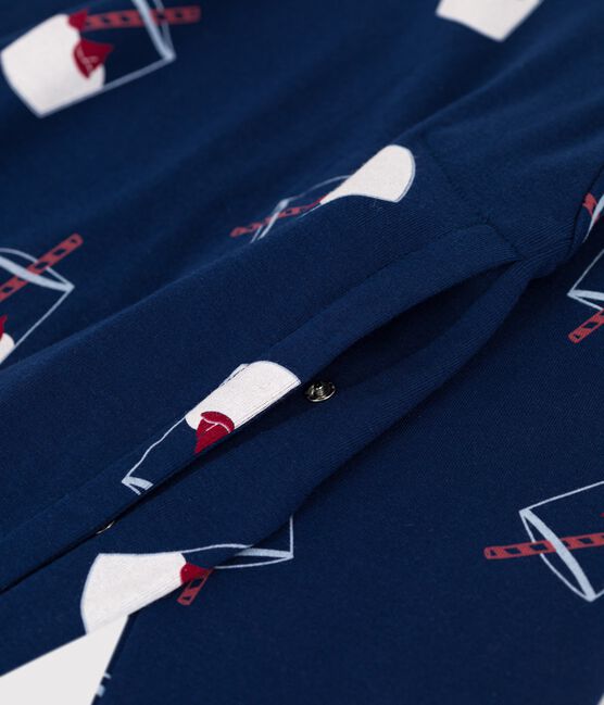 Pyjama Tajine Banane x Petit Bateau Nursing Pyjamas MEDIEVAL blue/MULTICO white