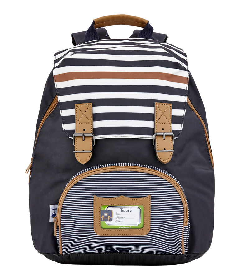 Petit Bateau x Tann's child's backpack blue/brown/white