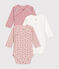 Babies' long-sleeved wrapover cotton bodysuits - 3-Pack variante 2