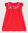 Baby girls' embroidered dress PEPS red