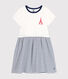 Little girls' cotton short-sleeved dress