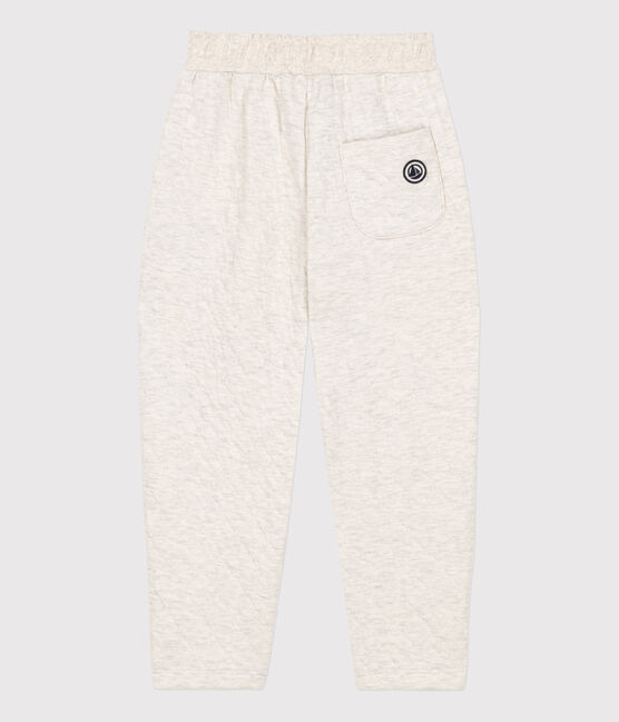 Unisex Quilted Tube Knit Trousers MONTELIMAR CHINE beige