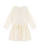 Girls' Dual-Fabric Dress MARSHMALLOW white