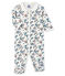 Baby Girls' Cotton Sleepsuit MARSHMALLOW white/MULTICO white