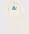 Babies' Wool/Cotton Knit 2-Piece Set MARSHMALLOW white