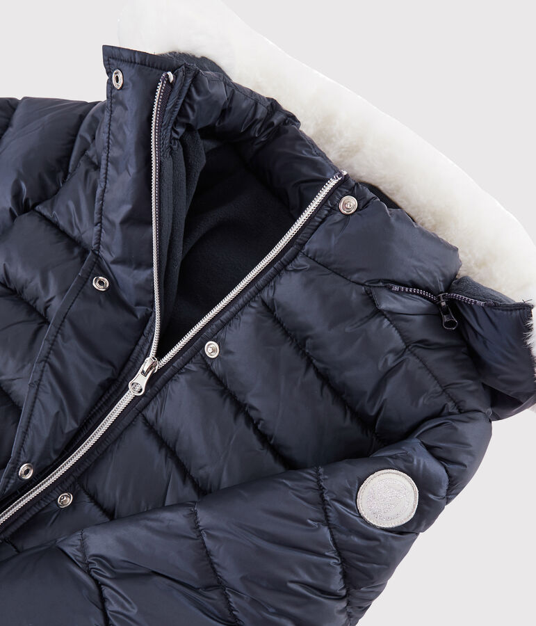 Girls' puffer jacket SMOKING blue