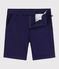 Children's Bermuda shorts in plain cotton SOIR blue