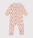 Babies' floral print velour pyjamas