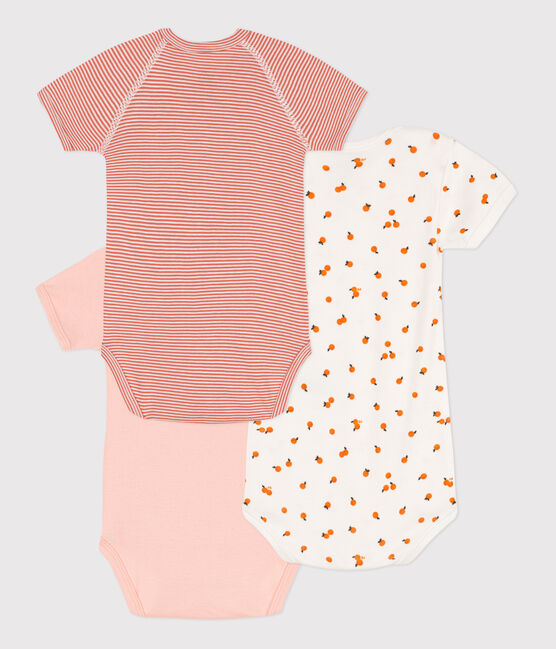 Wrapover Short-Sleeved Printed Cotton Bodysuits - Pack of 3 variante 2