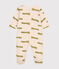 Babies' Cotton Animal Print Pyjamas AVALANCHE white/MULTICO