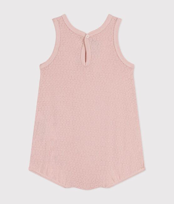 Babies' Short Cotton Playsuit SALINE pink