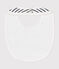 Babies' bib MARSHMALLOW white/SMOKING blue