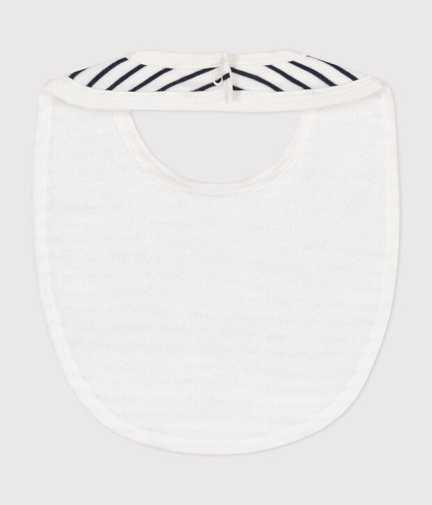 Babies' bib white/blue