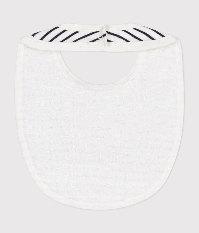 Babies' bib white/blue