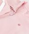 Babies' sweatshirt and trousers set in plain cotton JOLI pink