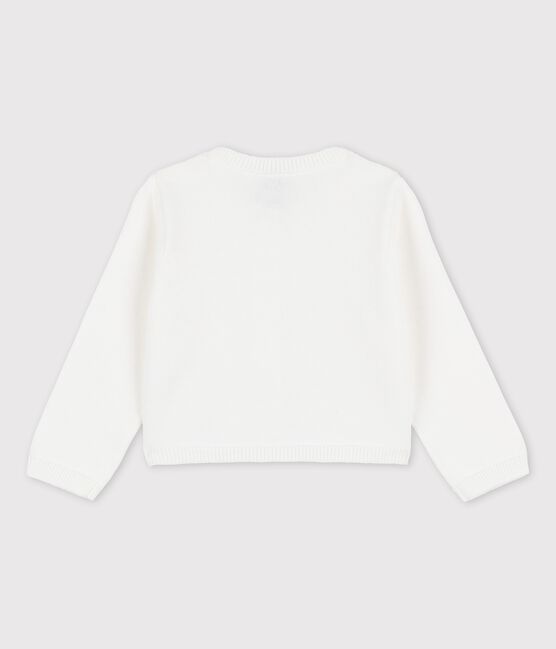 Babies' Sophisticated Knitted Cardigan MARSHMALLOW white