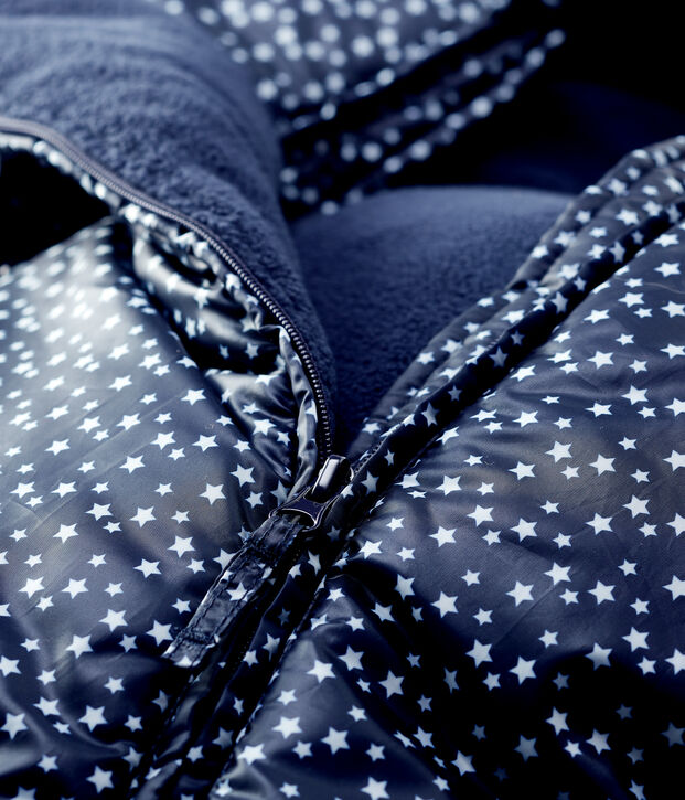 Babies' Printed Snowsuit blue/white