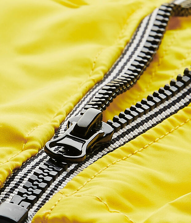 Unisex baby's yellow windbreaker yellow