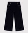 Children's plain corduroy trousers SMOKING blue