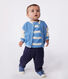 Babies' varsity-style jacket in colourblock cotton