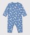 Pyjama b&eacute;b&eacute; en coton sans pieds imprim&eacute; c&oelig;urs blue/white