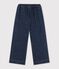Children's wide-leg denim trousers blue