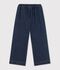 Children's wide-leg denim trousers blue