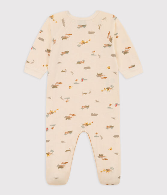 Printed Cotton Sleepsuit AVALANCHE white/MULTICO