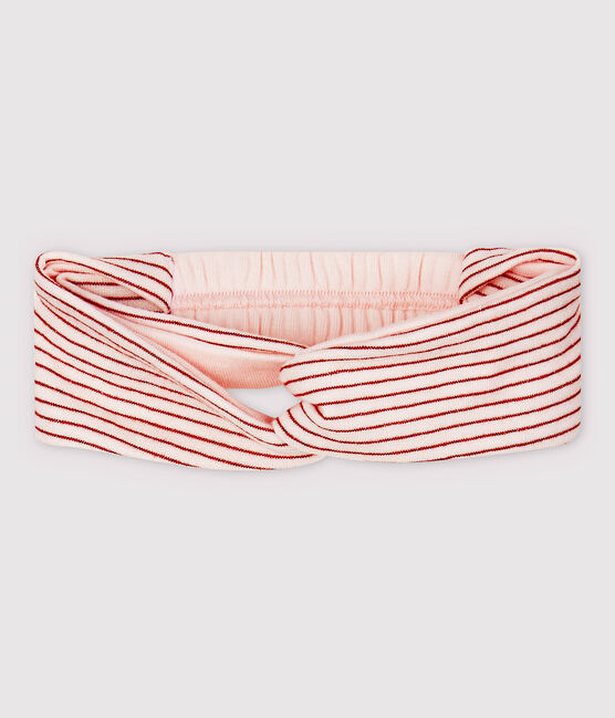 Baby Girls' Striped Tube-Knit Headband FLEUR pink/COPPER pink